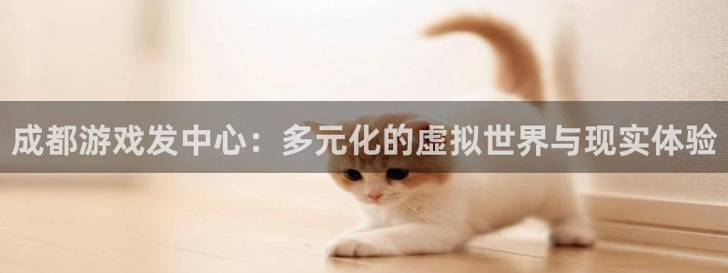 db电竞官网是赌博么：成都游戏发中心：多元化的虚拟世界与现实体验